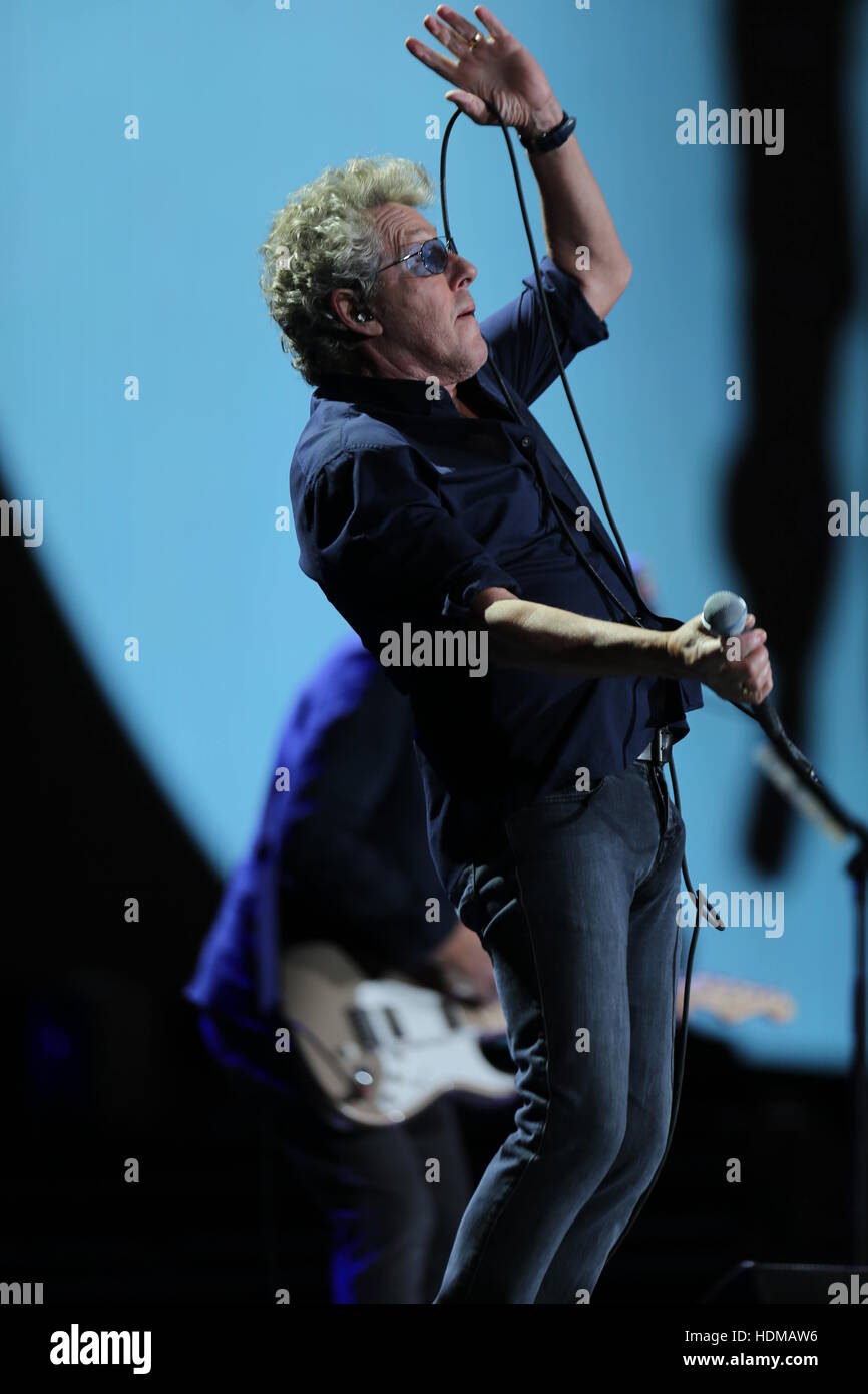 Roger Daltrey of The Who as the band perform onstage during Desert Trip