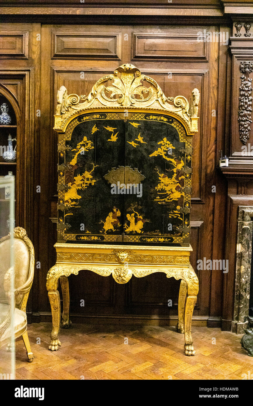 Furniture exhibit, Port Sunlight Museum, Wirral, Merseyside. England