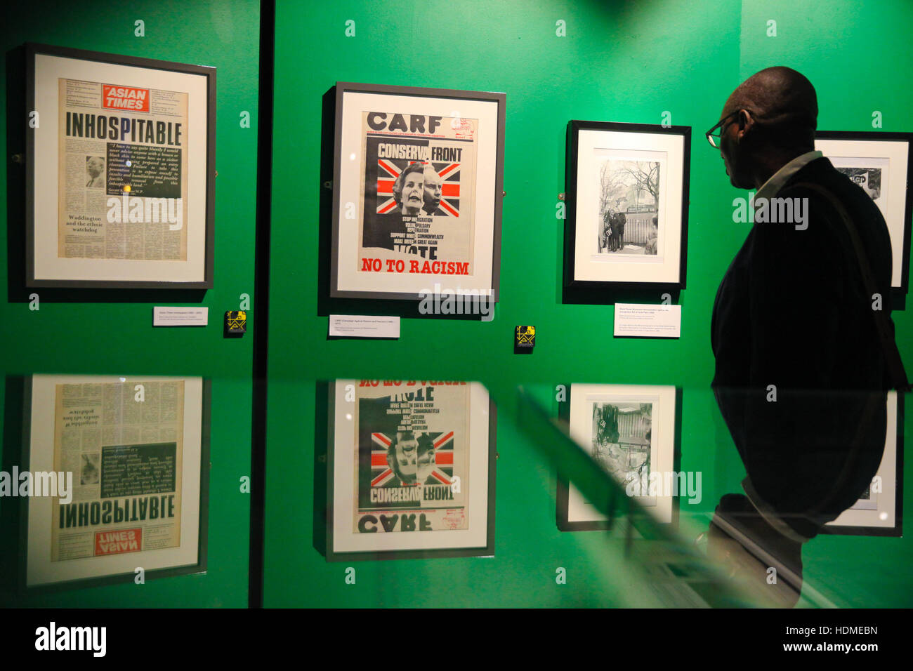 Mayor of London Sadiq Khan visiting the Black Cultural Archives (BCA) in Brixton, London, to see the 'Rights of Passage: A Century of People Power' exhibition during Black History Month.  Where: London, United Kingdom When: 17 Oct 2016 Stock Photo