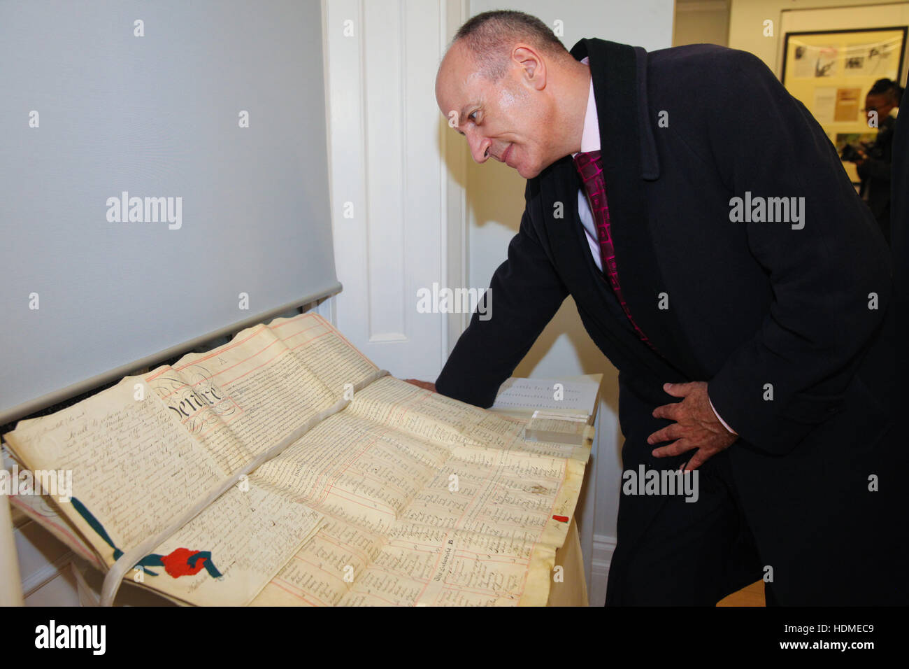 Mayor of London Sadiq Khan visiting the Black Cultural Archives (BCA) in Brixton, London, to see the 'Rights of Passage: A Century of People Power' exhibition during Black History Month.  Featuring: Matthew Ryder Where: London, United Kingdom When: 17 Oct Stock Photo