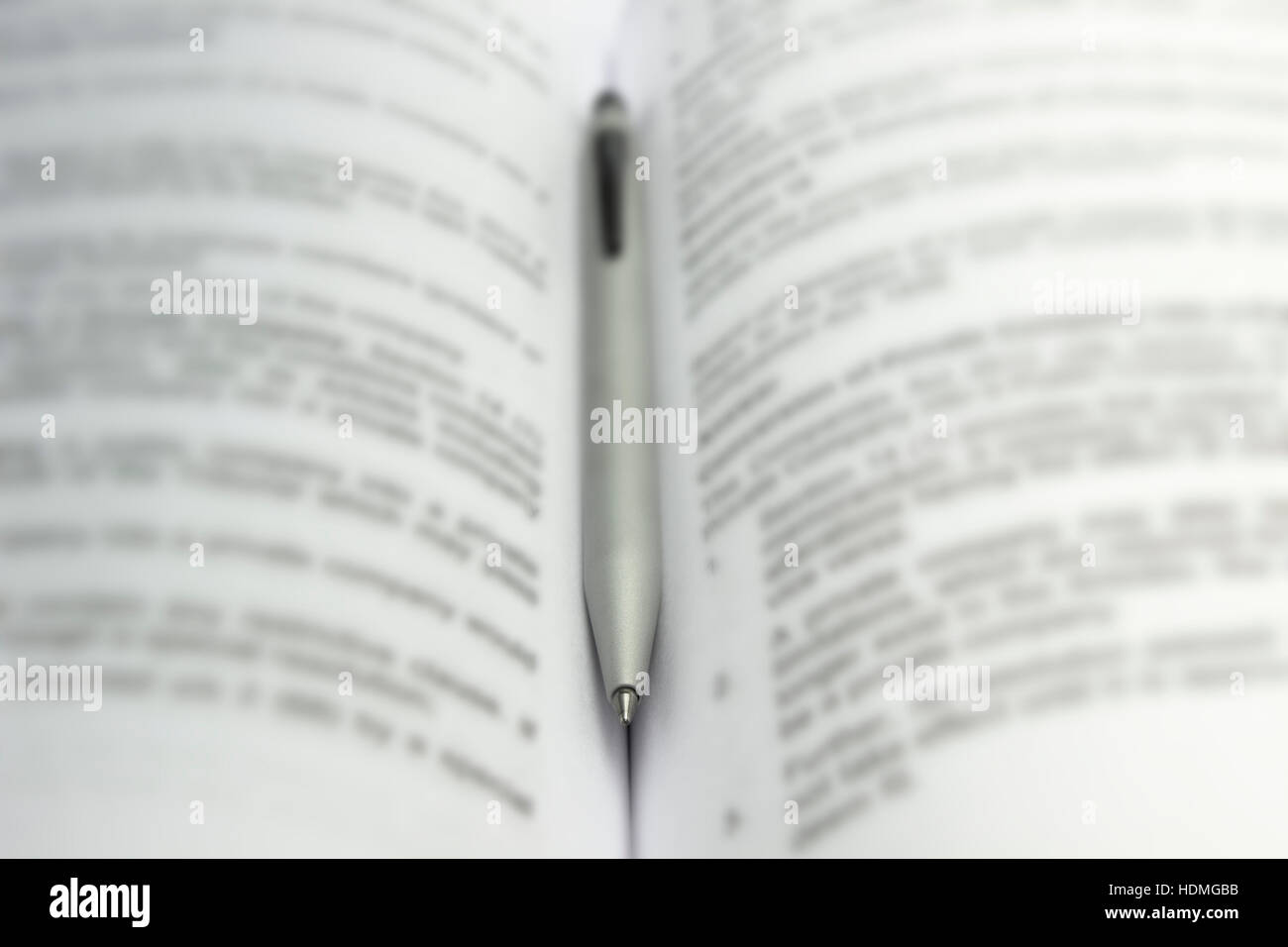 pen and book Stock Photo Alamy