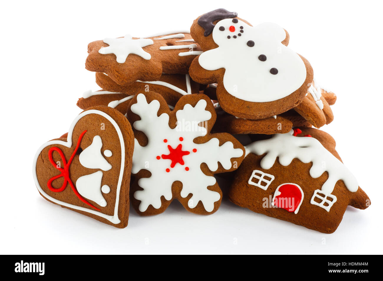 Homemade Christmas cookies - gingerbread Stock Photo
