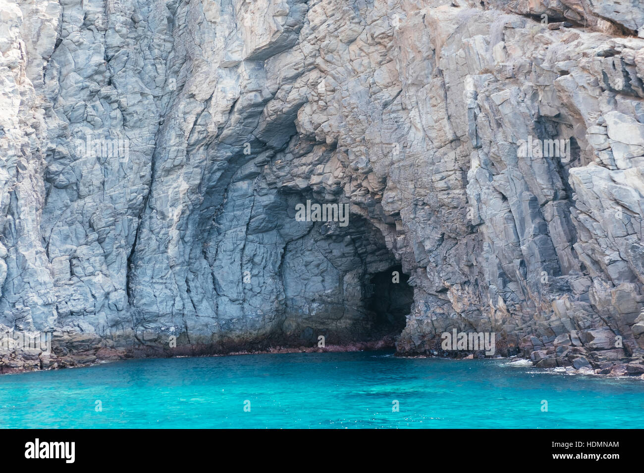 A sea cave on the shore of Tenerife island, Canary Islands, Spain Stock Photo