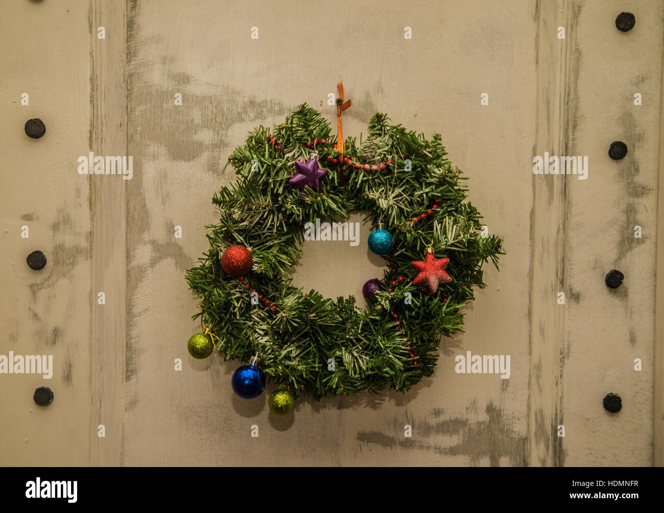 Green wreath door hires stock photography and images Alamy