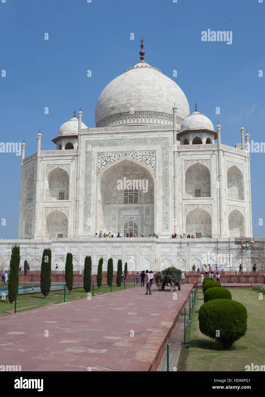 The Taj Mahal mausoleum,southern view ,Uttar Pradesh, India Stock Photo