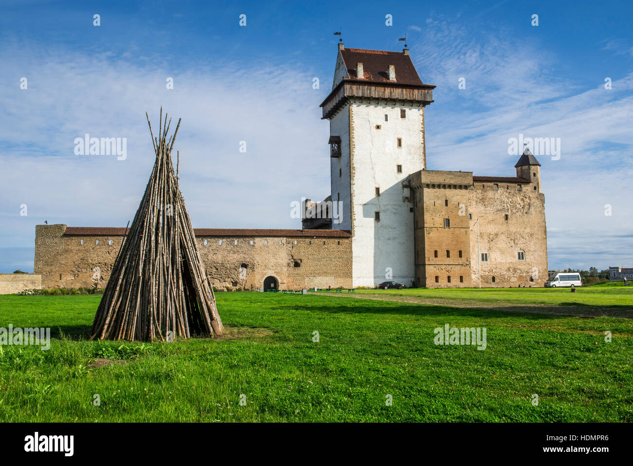 Hermann Castle, fortress, Narva, Estonia Stock Photo
