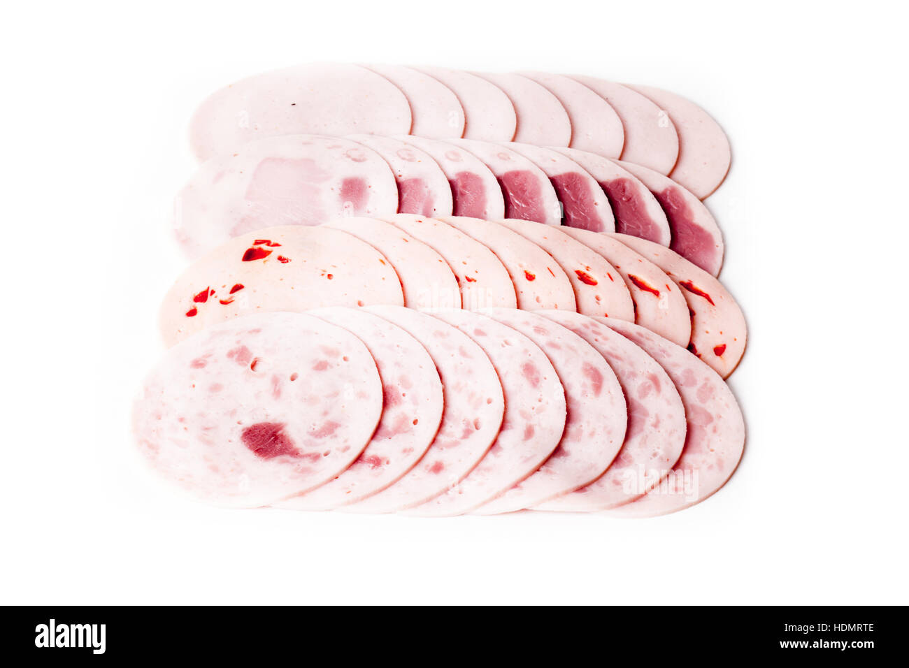 Variety of processed cold meat products Stock Photo Alamy