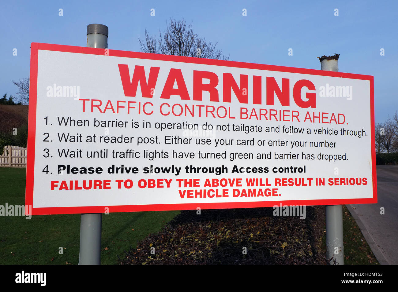 Large red sign warning hi res stock photography and images Alamy