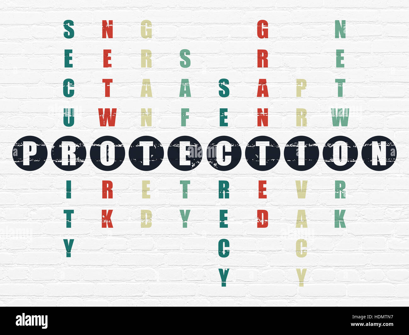 Privacy concept Protection in Crossword Puzzle Stock Photo Alamy