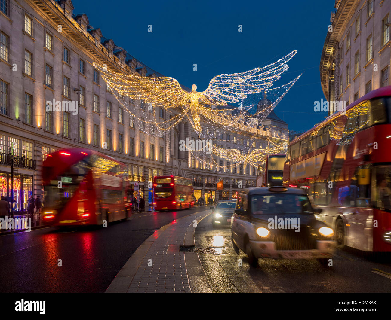 Christmas Illuminations in Regent Street, London, UK Stock Photo Alamy