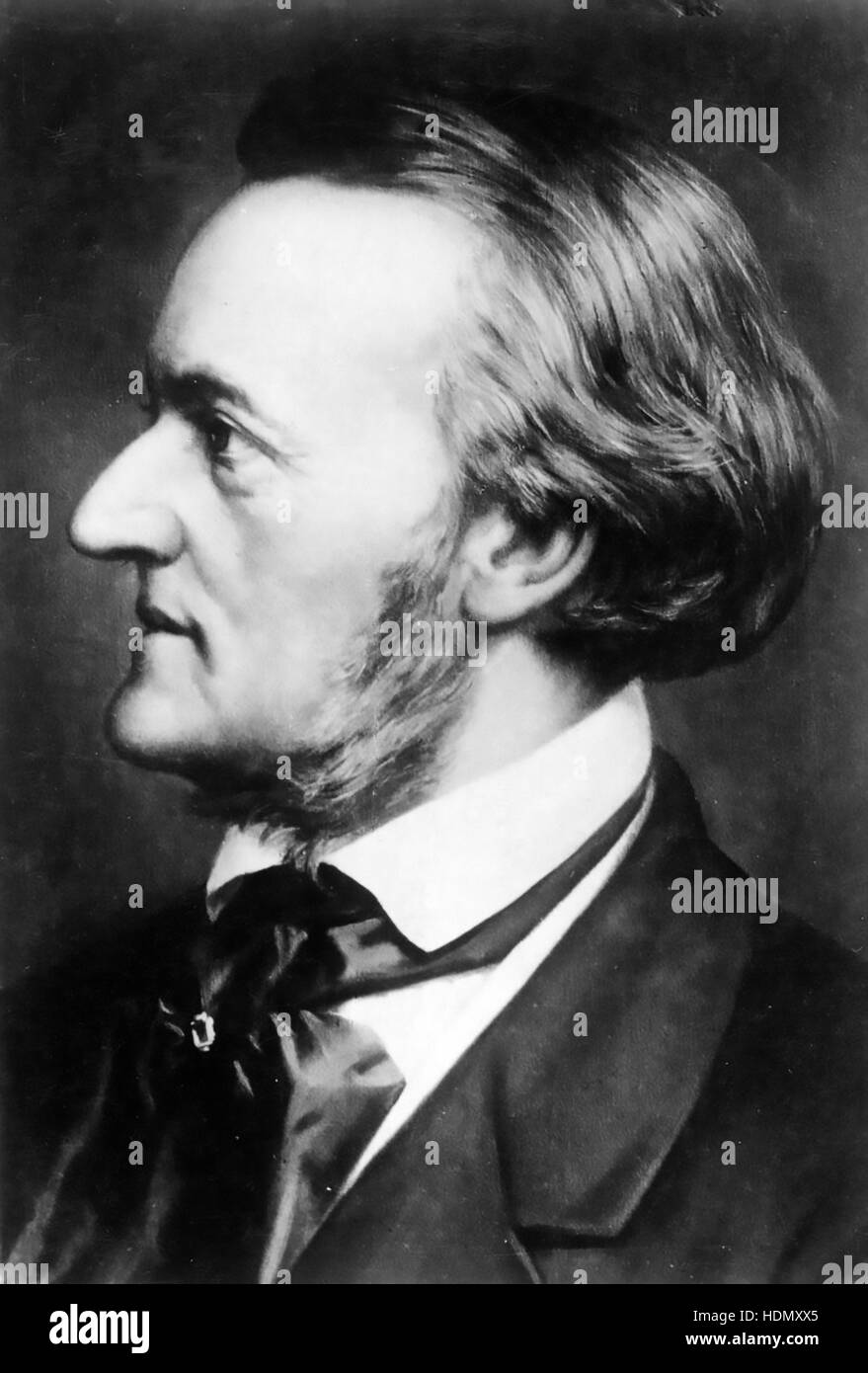 RICHARD WAGNER  (1813-1883) German operatic composer about 1850 Stock Photo