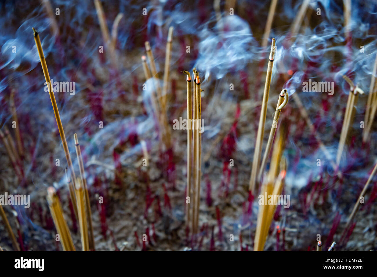 Incense in a temple hi-res stock photography and images - Alamy