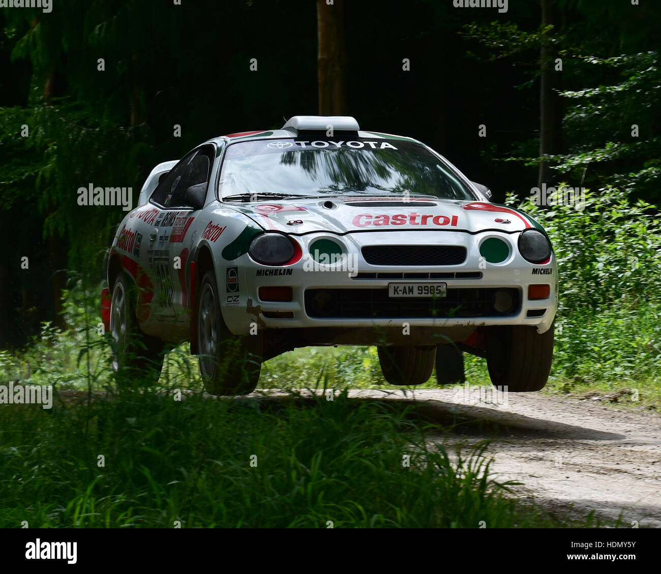 Mark Courtney, Toyota Celica GT-Four ST205, Forest Rally Stage, Goodwood Festival of Speed, 2016. automobiles, cars, entertainment, Festival of Speed, Stock Photo