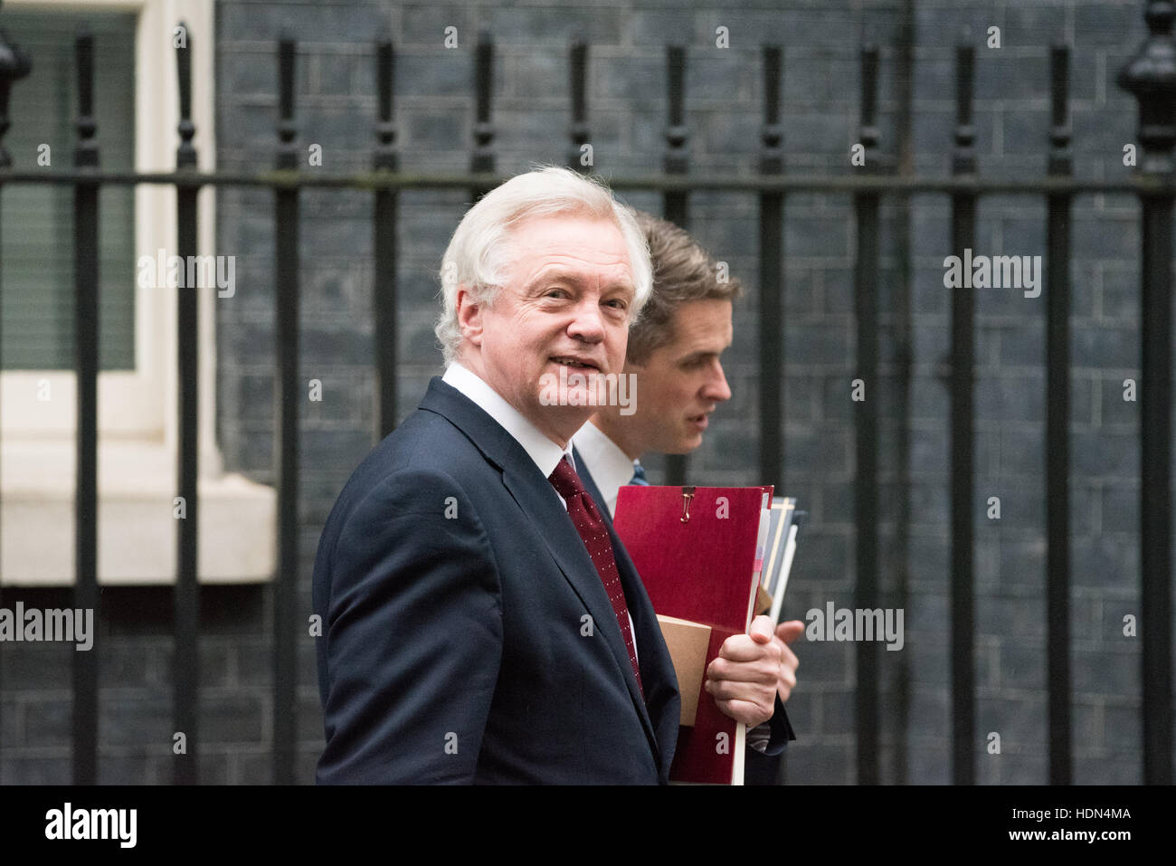London, UK. 13th December 2016.  David Davis, Brexit Secretary, leaves 10 Downing Street Credit:  Ian Davidson/Alamy Live News Stock Photo