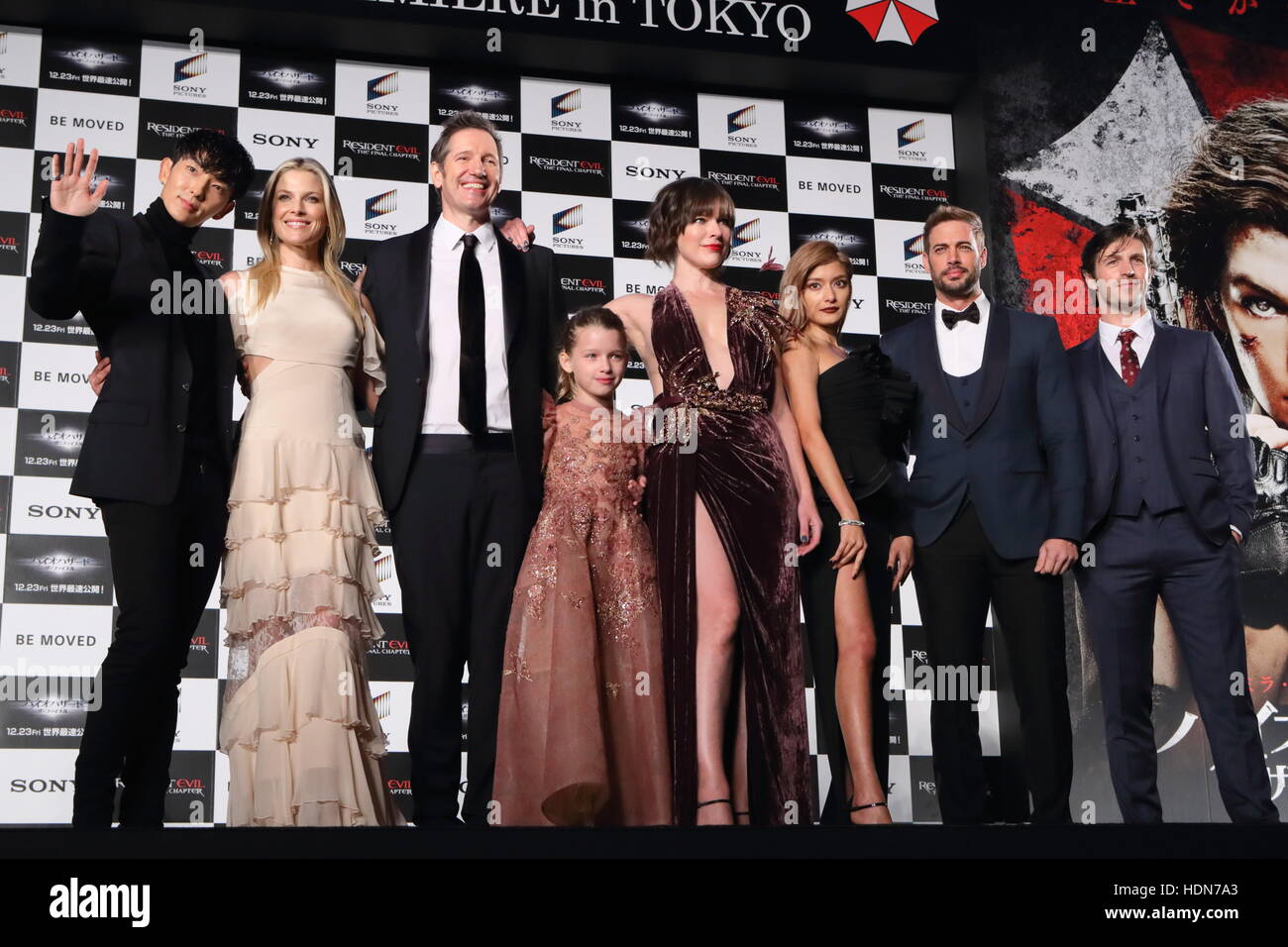 Tokyo, Japan. 13th Dec, 2016. Actor Lee Joon-gi and actress Ali Larter  attend the world premiere of the film Resident Evil: The Final Chapter in  Tokyo, Japan on December 13, 2016. Credit