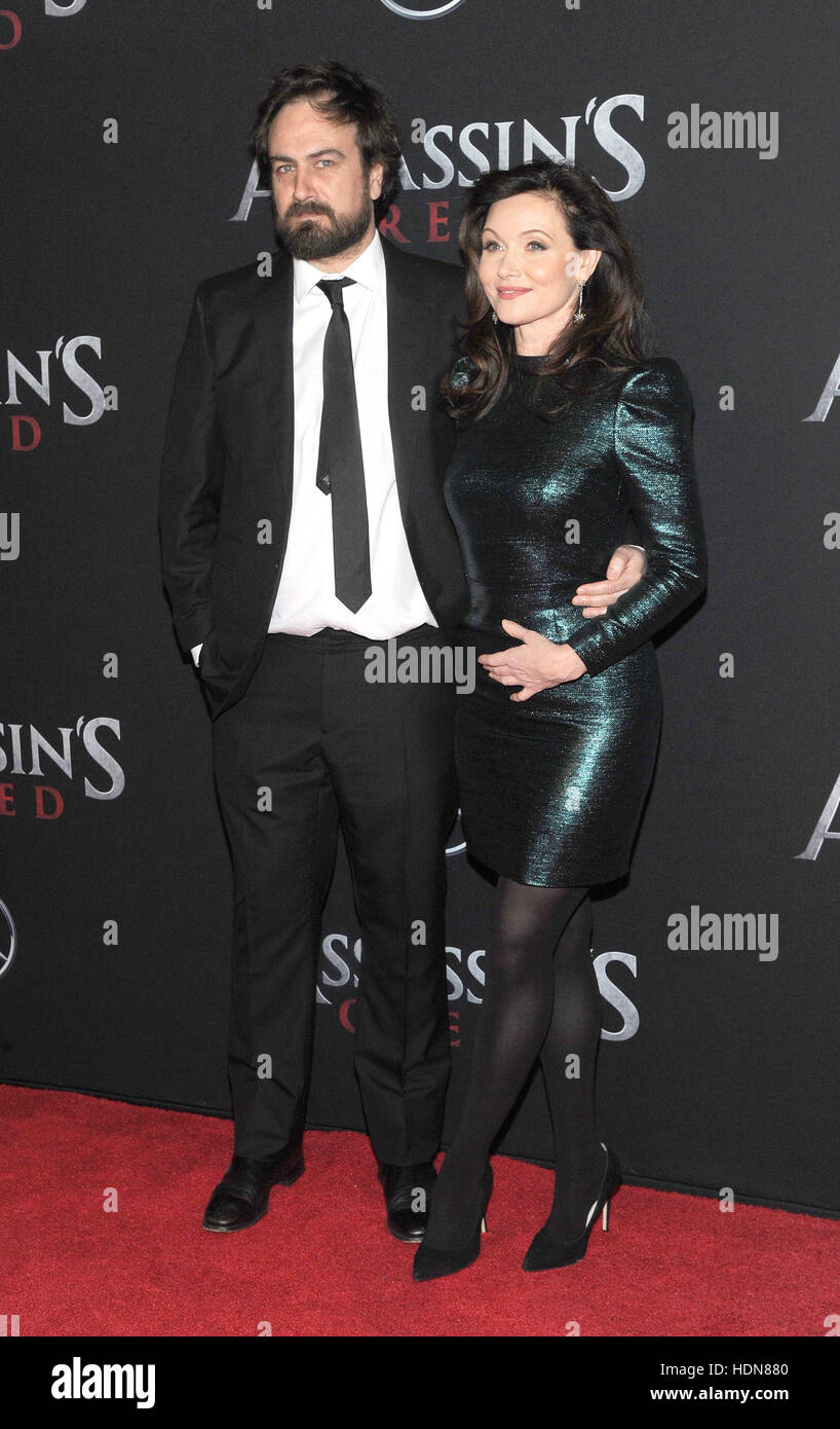 New York, USA. 13th December, 2016. Director Justin Kurzel and Essie Davis attends the 'Assassin's Creed' New York premiere at AMC Empire 25 theater on December 13, 2016 in New York City.Photo by: John Palmer/MediaPunch Credit:  MediaPunch Inc/Alamy Live News Stock Photo