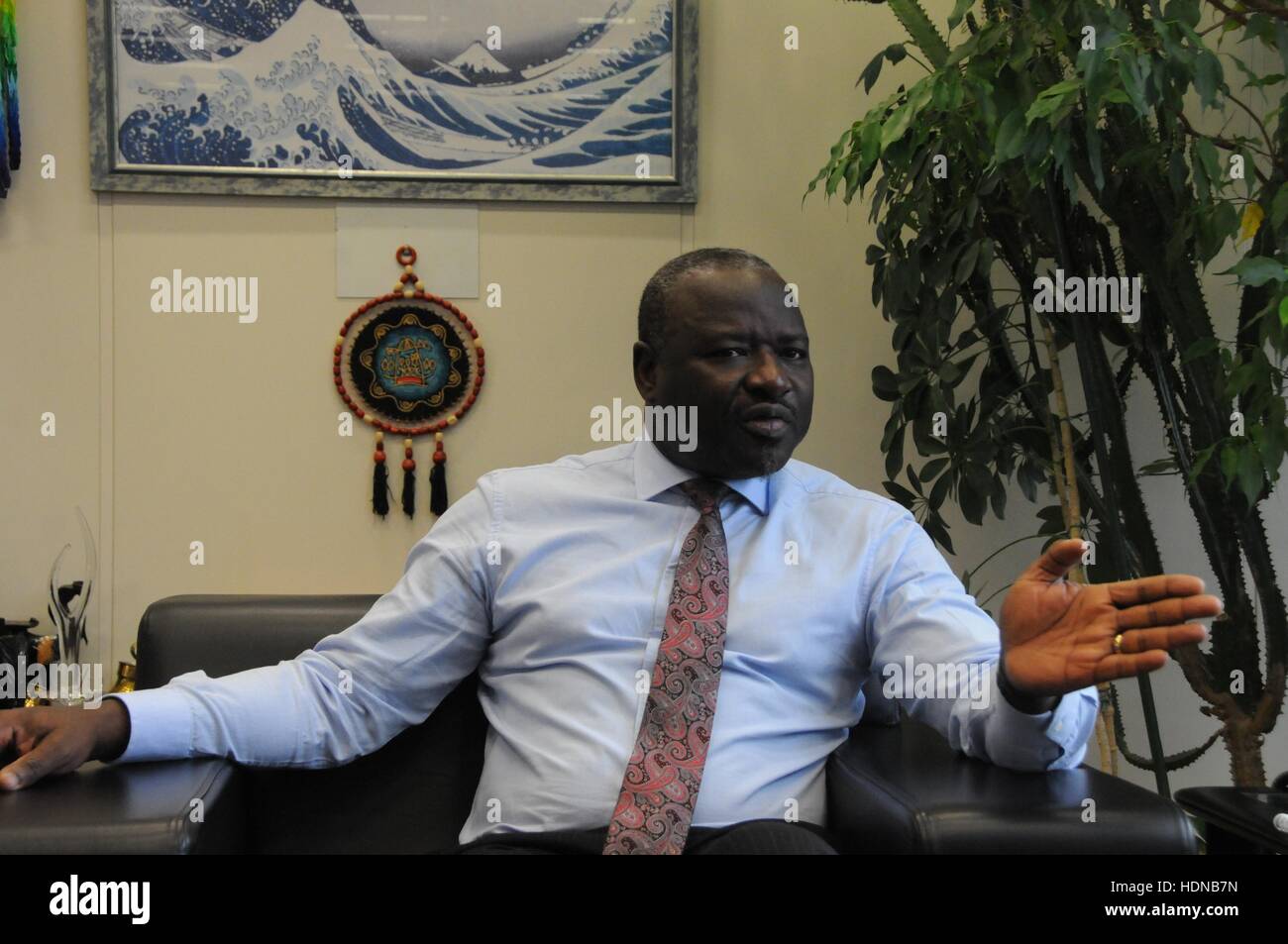 Vienna, Austria. 12th Dec, 2016. Lassina Zerbo, the executive secretary