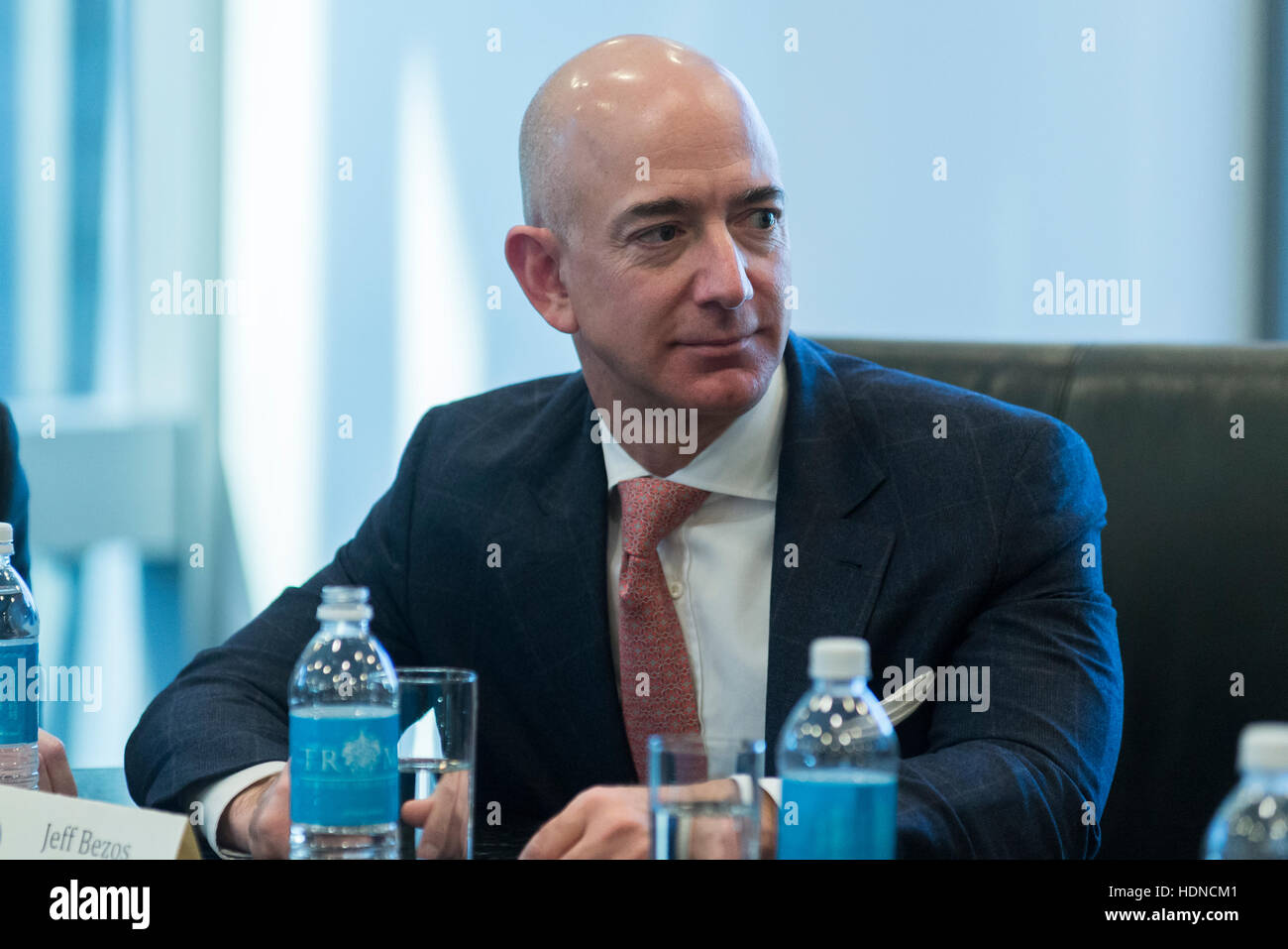 New York, USA. 14th December, 2016. Amazon CEO Jeff Bezos is seen in