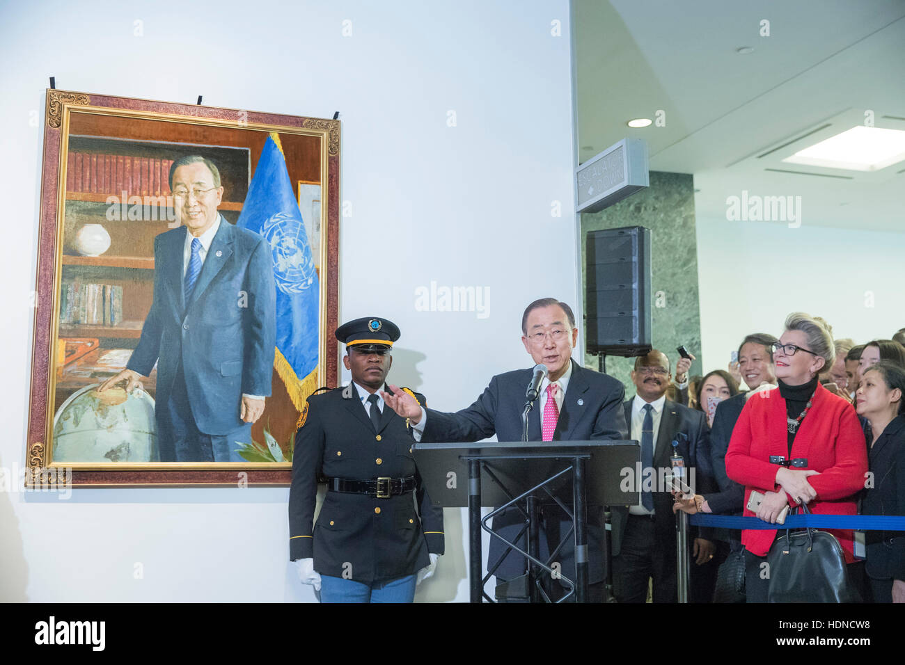 United Nations, UN headquarters in New York. 14th Dec, 2016. Outgoing ...