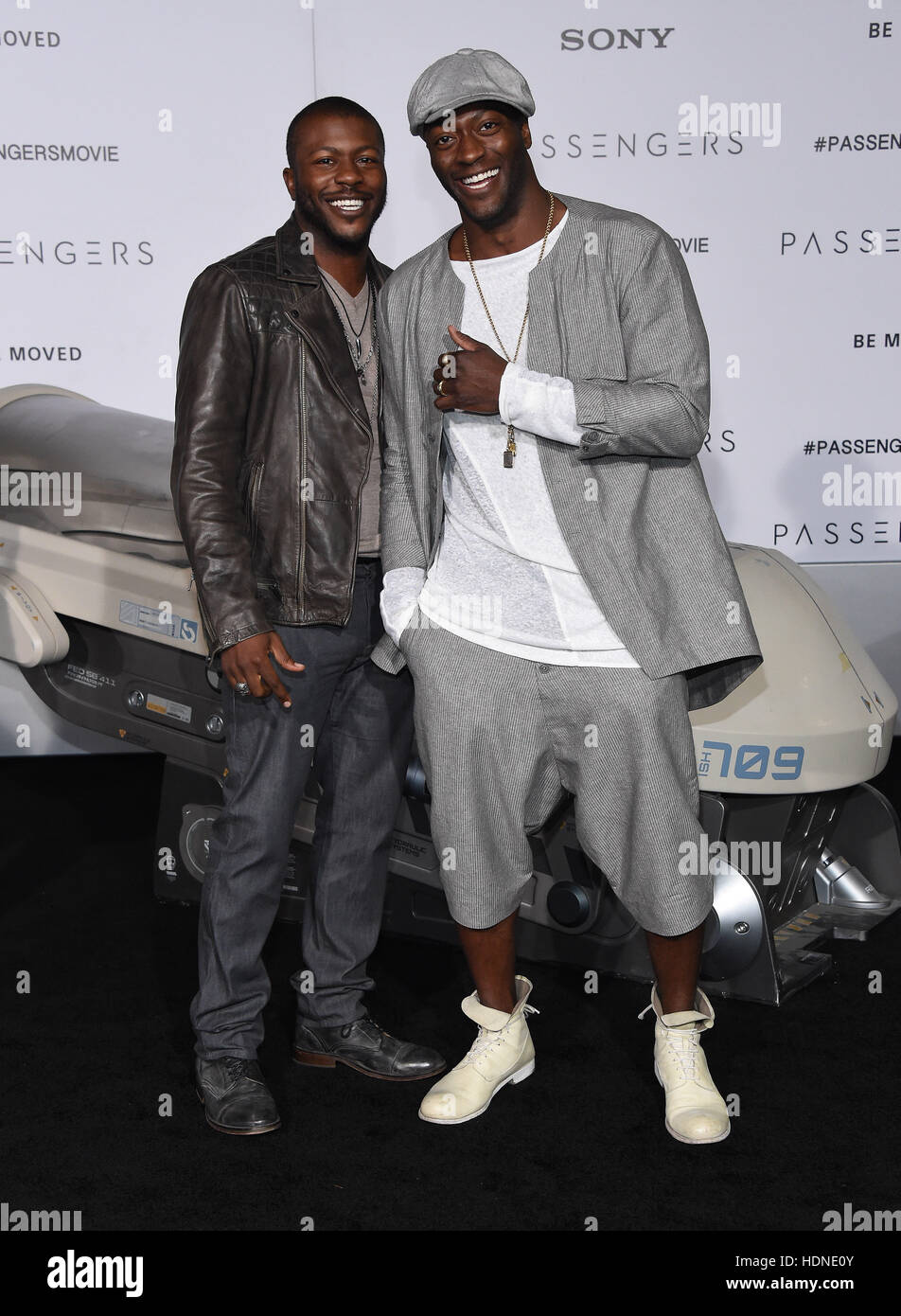 Westwood, California, USA. 14th Dec, 2016. Aldis Hodge and Edwin Hodge