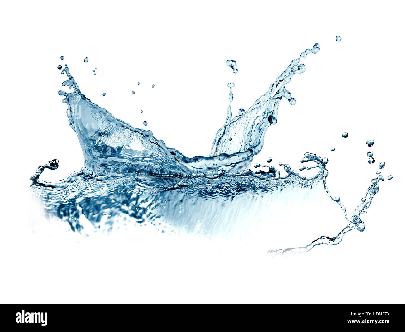 Abstract splashing water on white background Stock Photo - Alamy