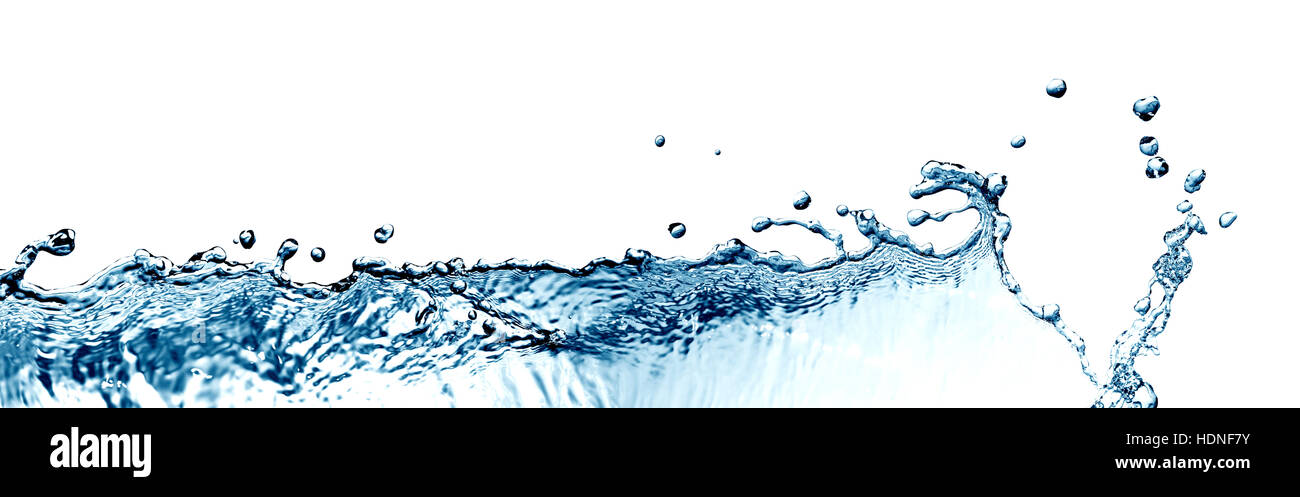 Abstract splashing water on white background Stock Photo - Alamy
