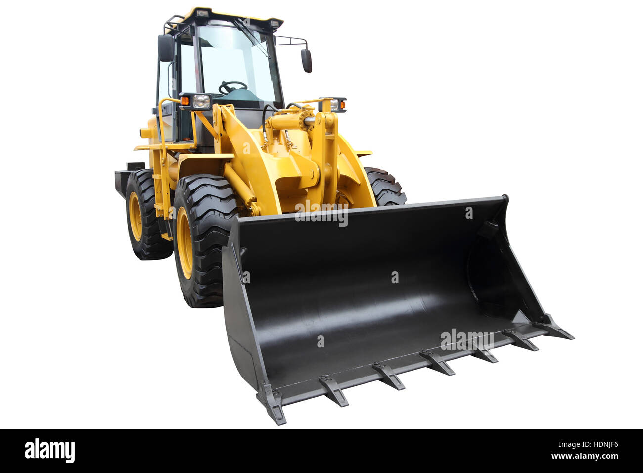 Modern tractor isolated on a white background Stock Photo - Alamy