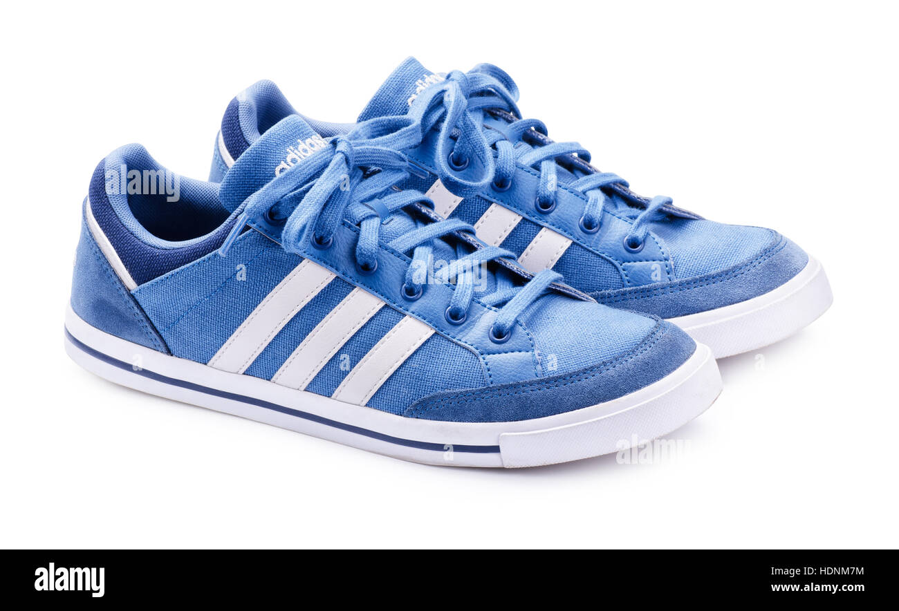 Blue Adidas Sneakers High Resolution Stock Photography and Images - Alamy