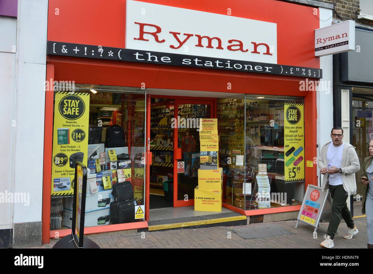 Ryman store front in Bromley, south London  Featuring: Ryman shop front Where: Bromley, United Kingdom When: 21 Oct 2016 Stock Photo