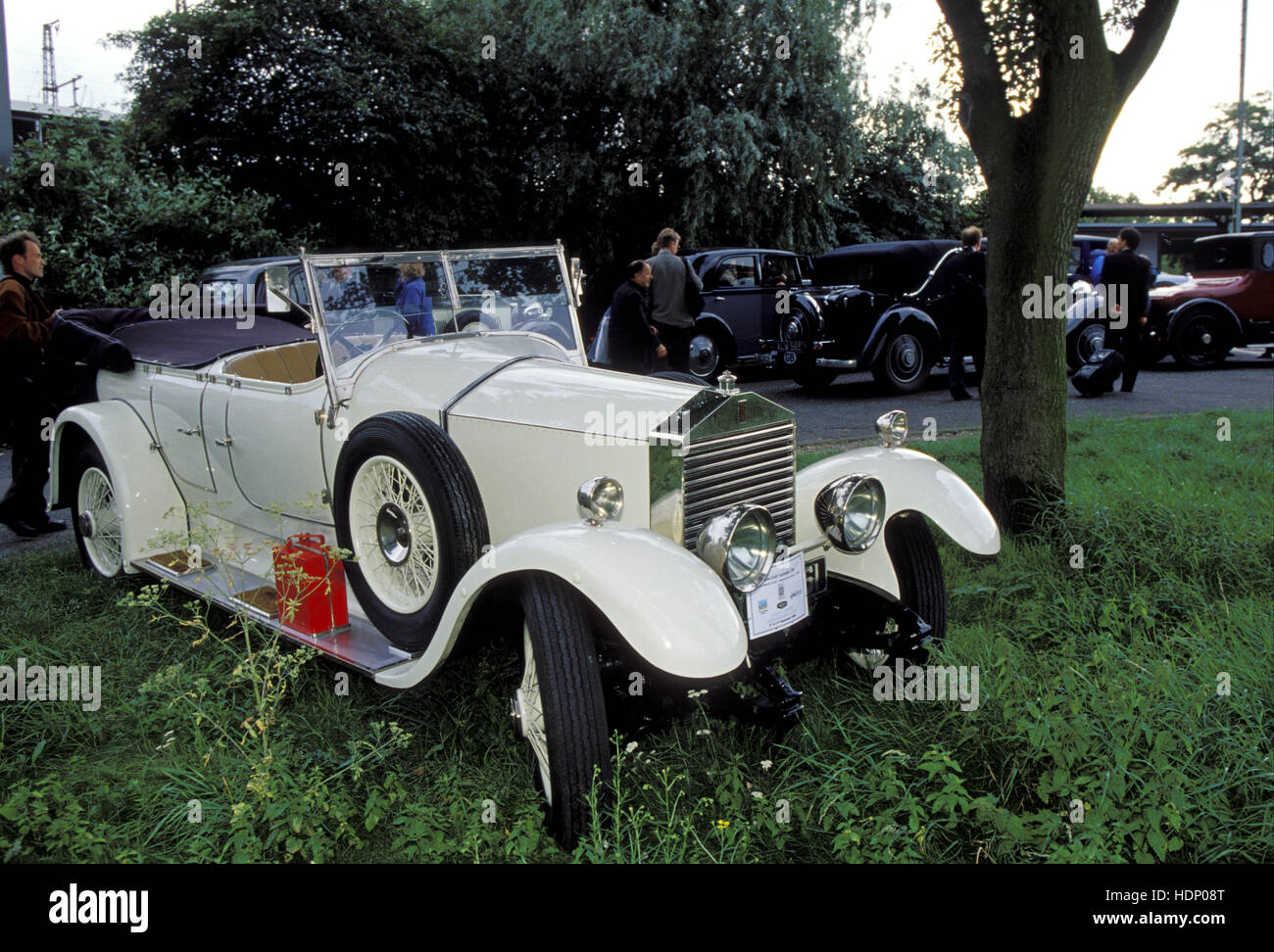 Germany, Cologne, competitors of an oldtimer rally, Rolls Royce hp from 1928. Stock Photo