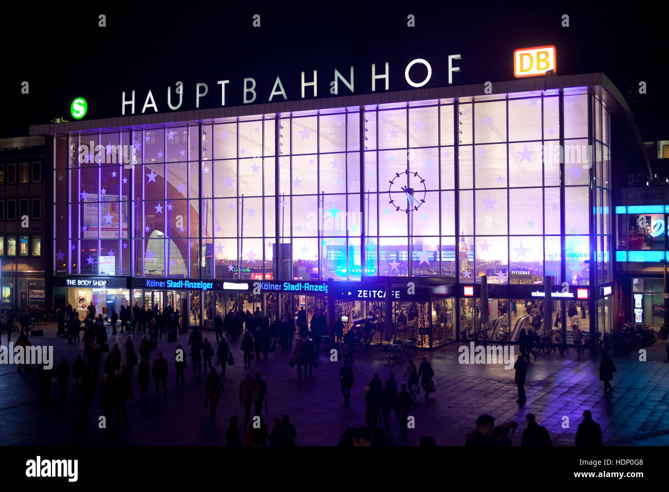 Europe, Germany, Cologne, the main station. Stock Photo