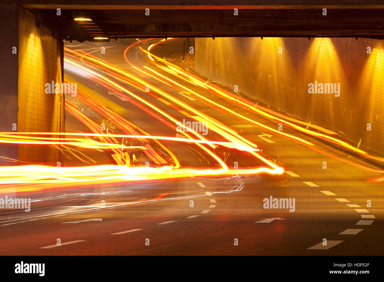 Europe, Germany, North Rhine-Westphalia, Cologne, short tunnel of the Ursula Street. Stock Photo