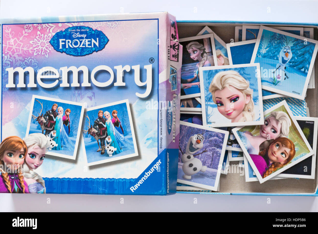 From the movie Disney Frozen Memory game set on white background Stock  Photo - Alamy