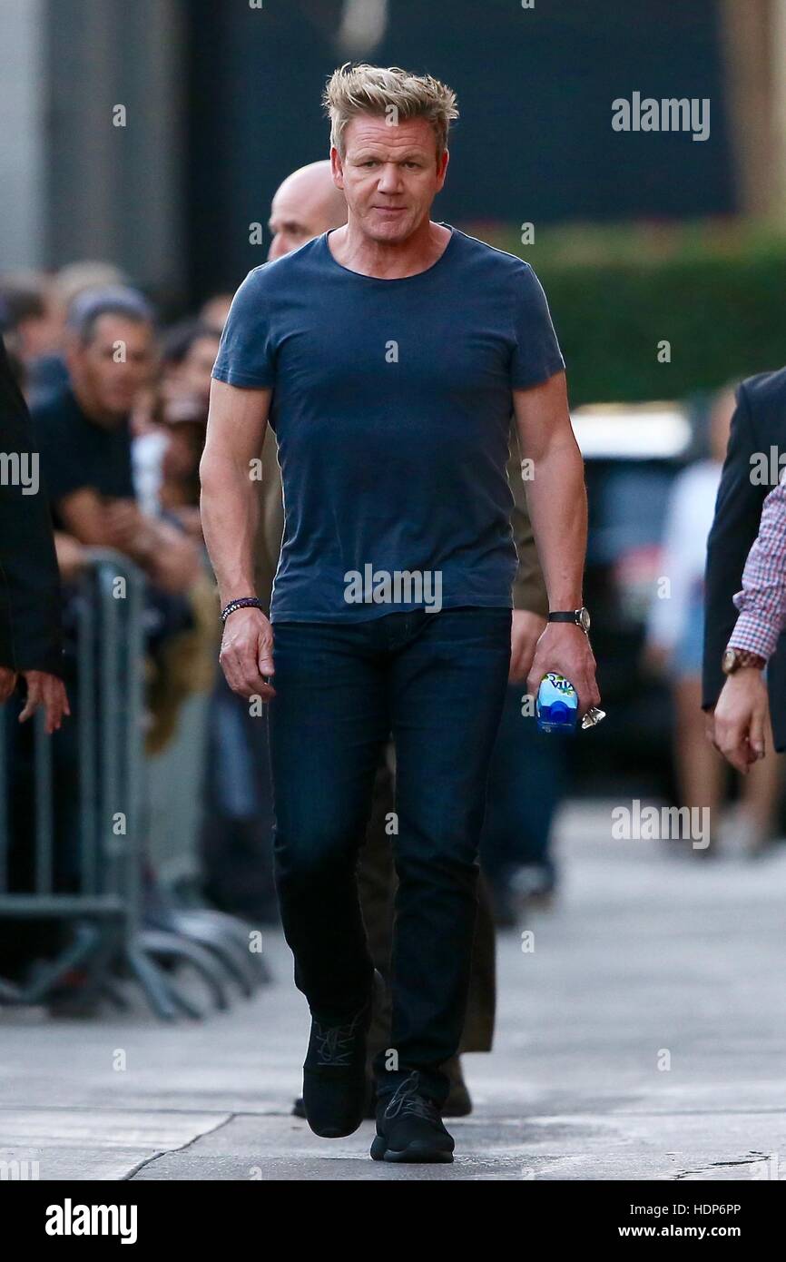 Gordon Ramsay seen arriving the ABC studios for Jimmy Kimmel Live ...