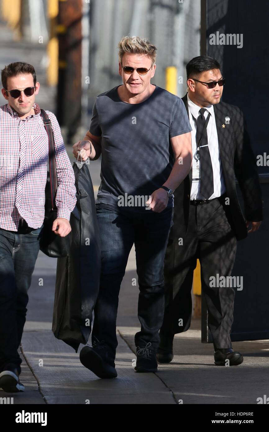 Gordon Ramsay seen arriving the ABC studios for Jimmy Kimmel Live