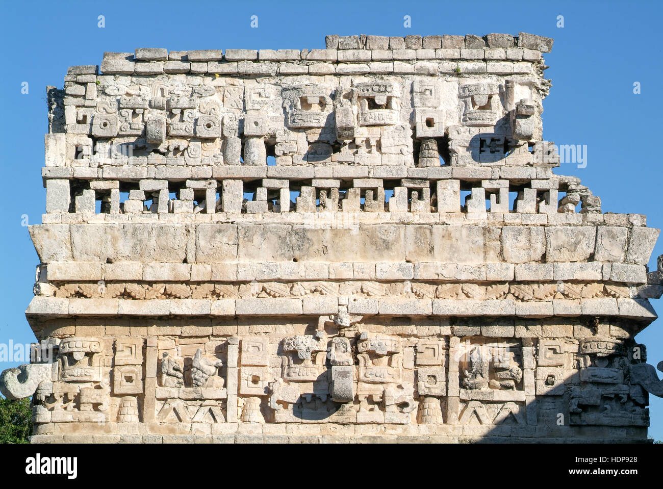 Building called Nunnery (Edificio de las Monjas) in the ancient Mayan city Chichen Itza, Mexico Stock Photo