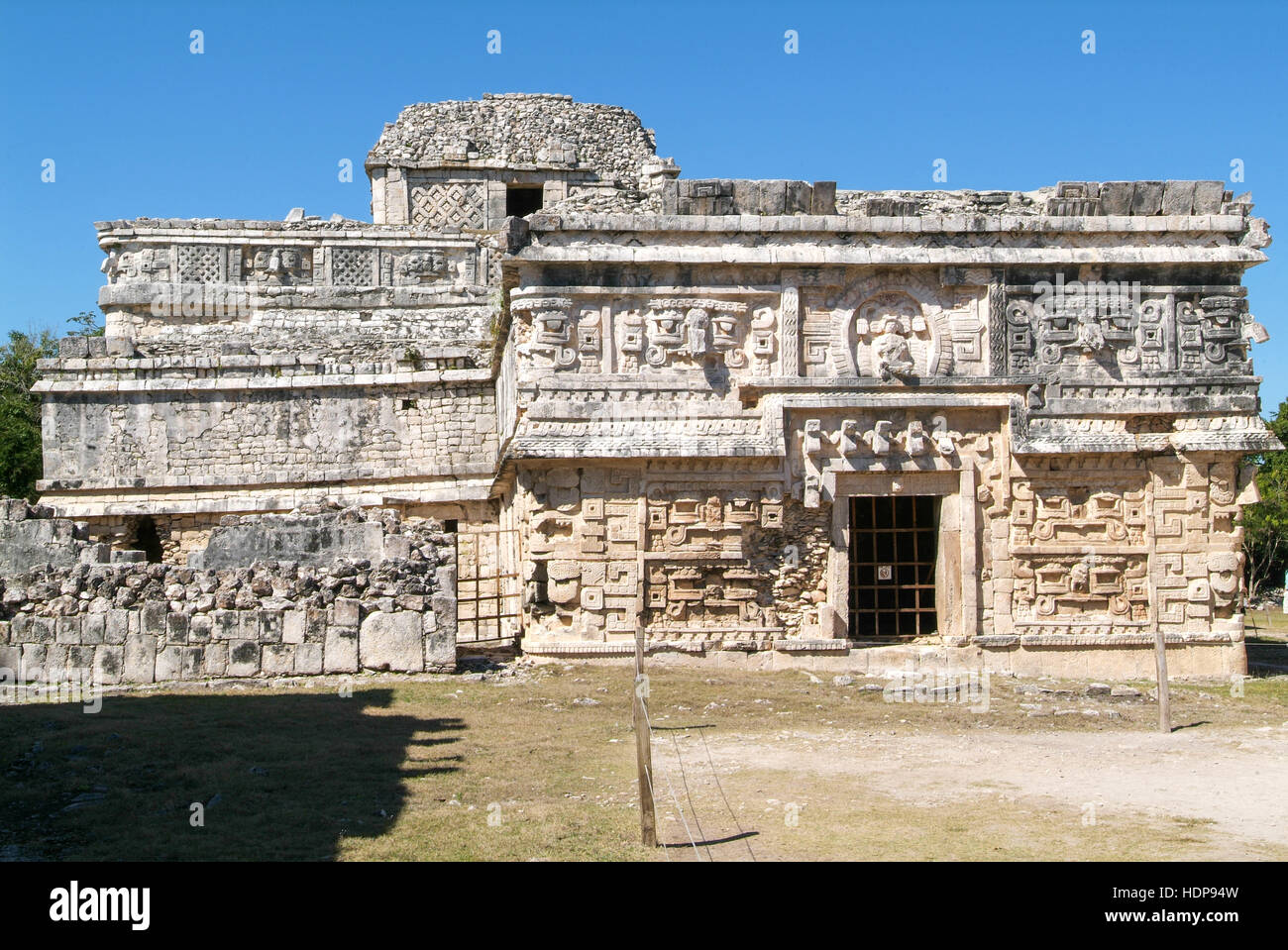 Building called Nunnery (Edificio de las Monjas) in the ancient Mayan city Chichen Itza, Mexico Stock Photo