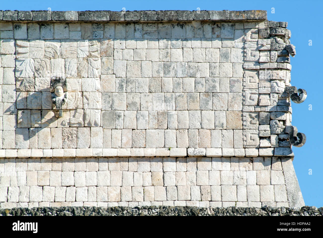 Templo de los Guerreros, Temple of the Warriors at Chichen Itza, Yucatan, Mexico Stock Photo