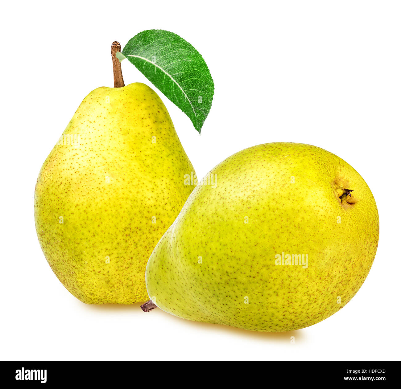 pears isolated on white background Stock Photo