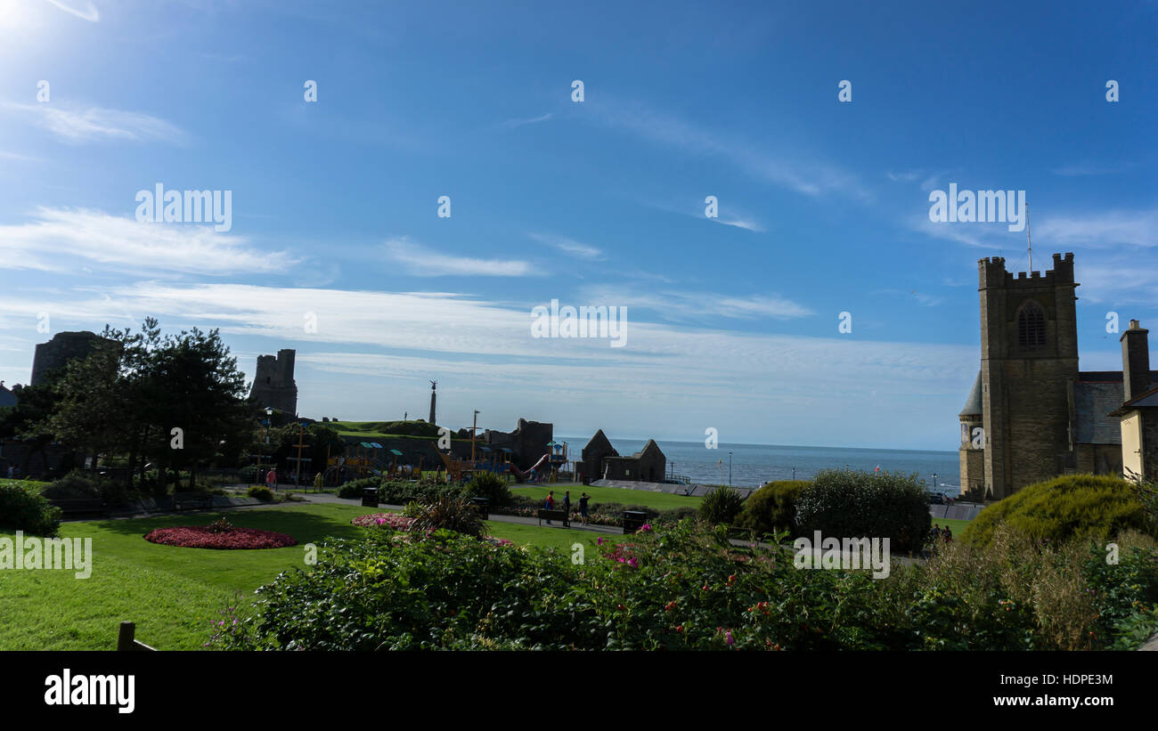 Amazing landscape from the top of the hill in very beautiful sunny day Stock Photo