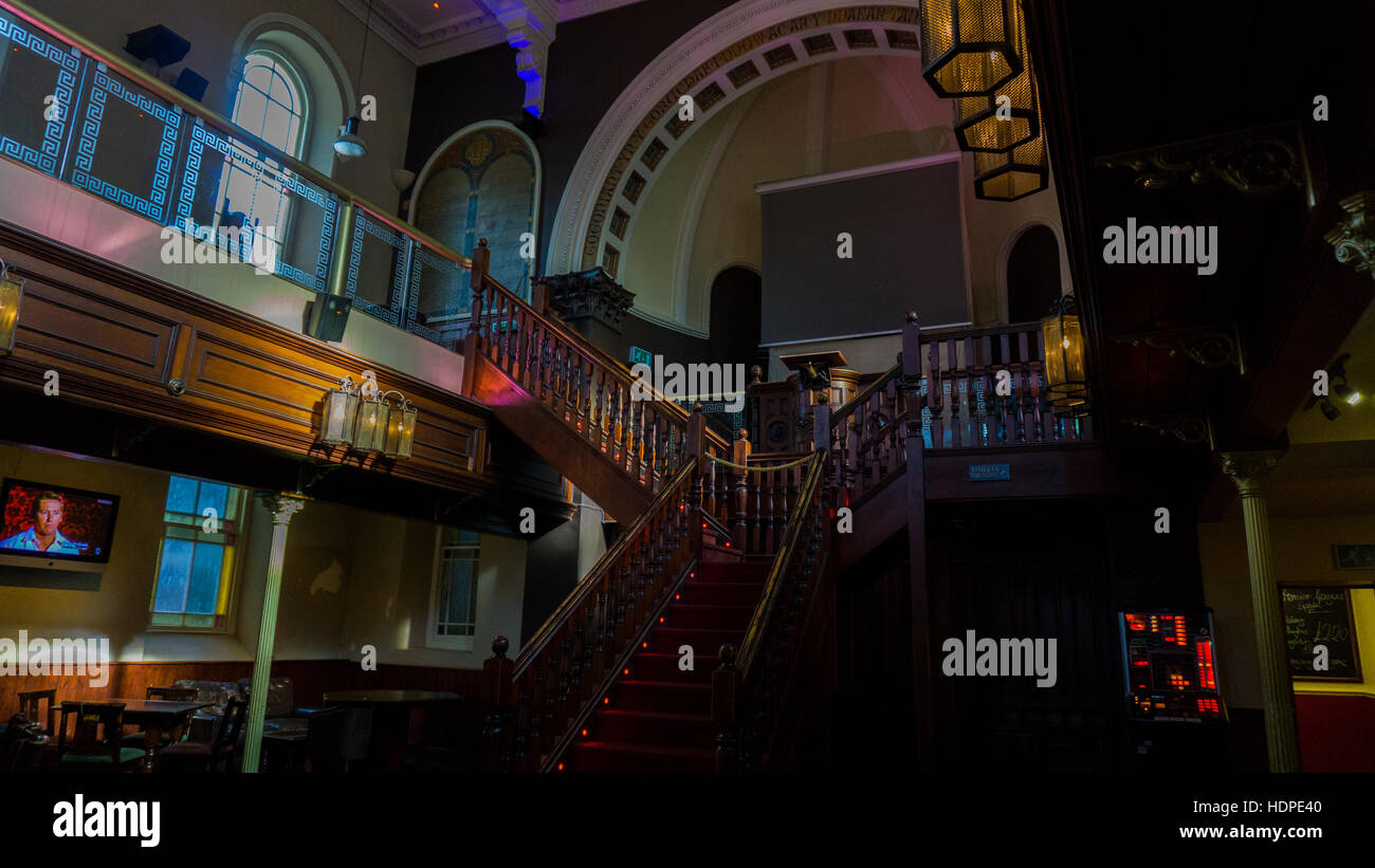 Inside of an old library it is a bar Stock Photo - Alamy