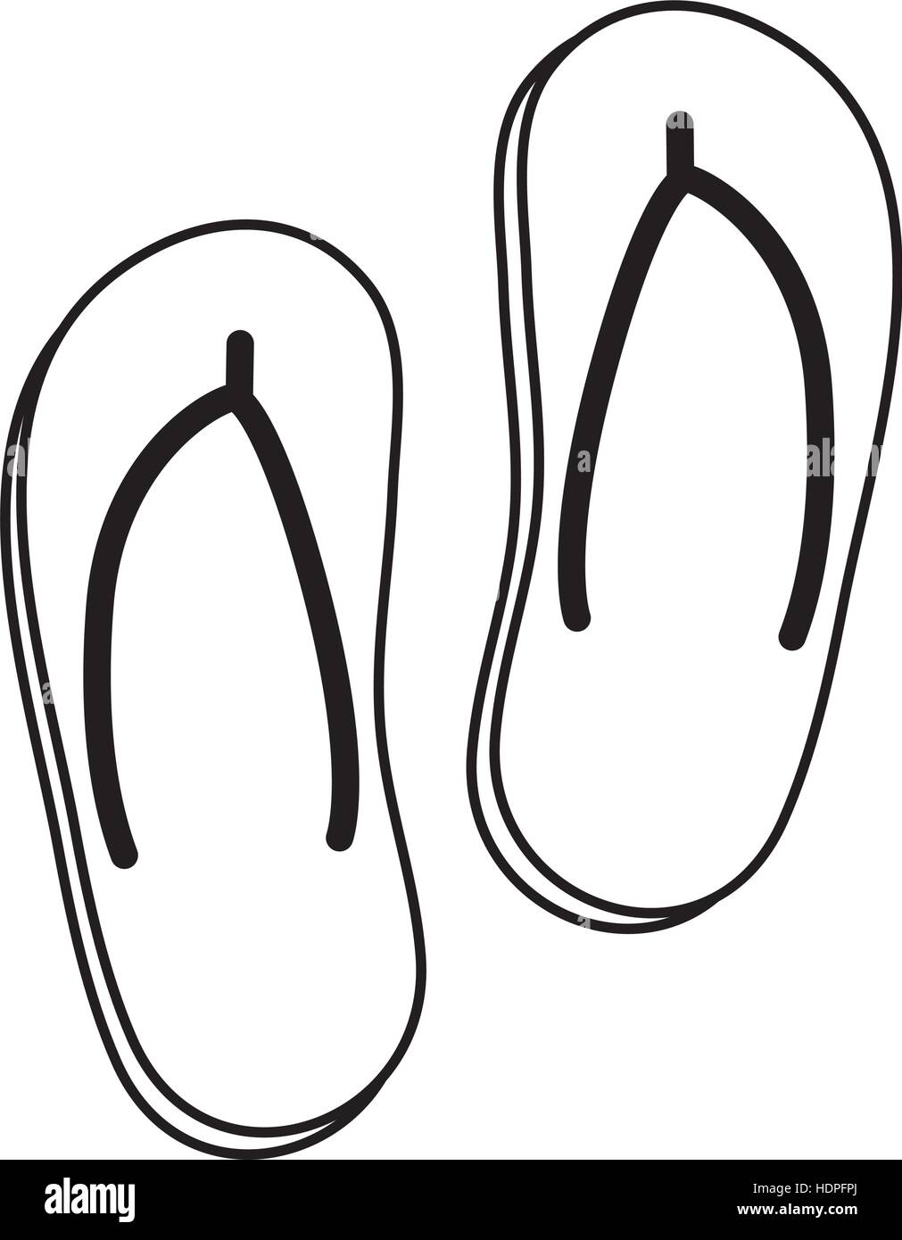 Flip flops beach sandals Stock Vector Image & Art - Alamy