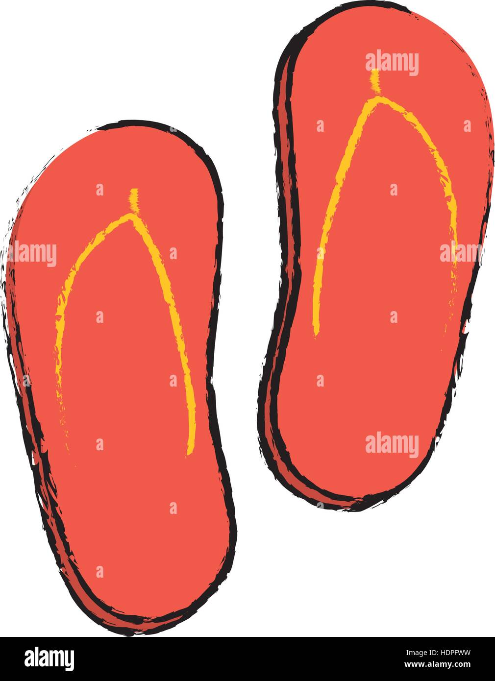 Flip flops beach sandals Stock Vector Image & Art - Alamy