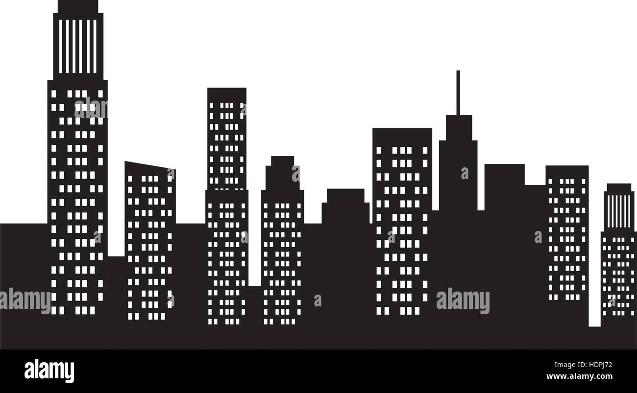 cityscape buildings isolated icon vector illustration design Stock ...