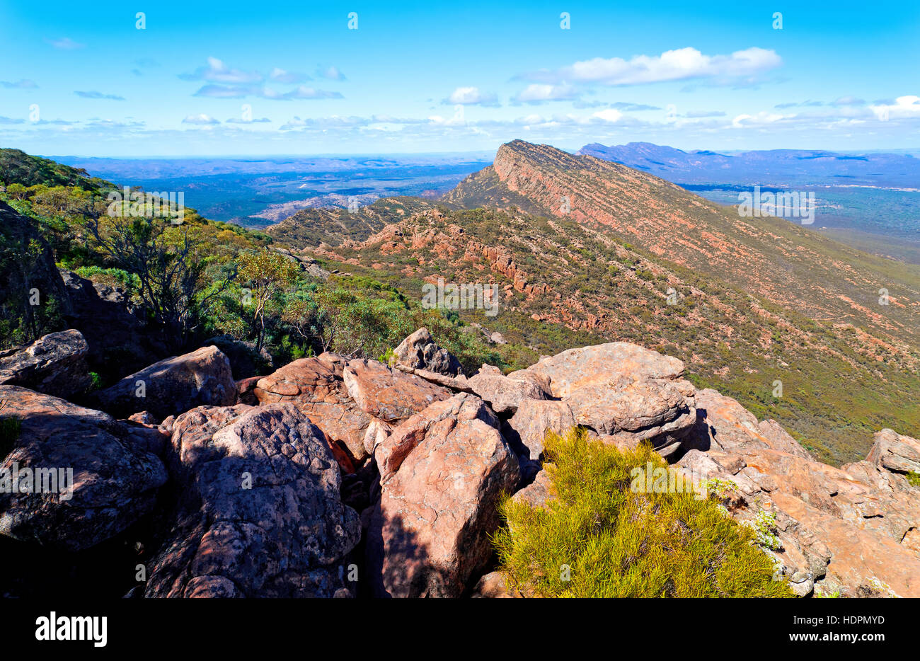 landscape outback panorama Flinders Ranges South Australia Australian ...