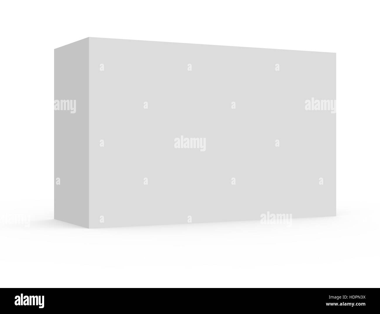 blank white box packaging template, 3d rendering isolated white ...