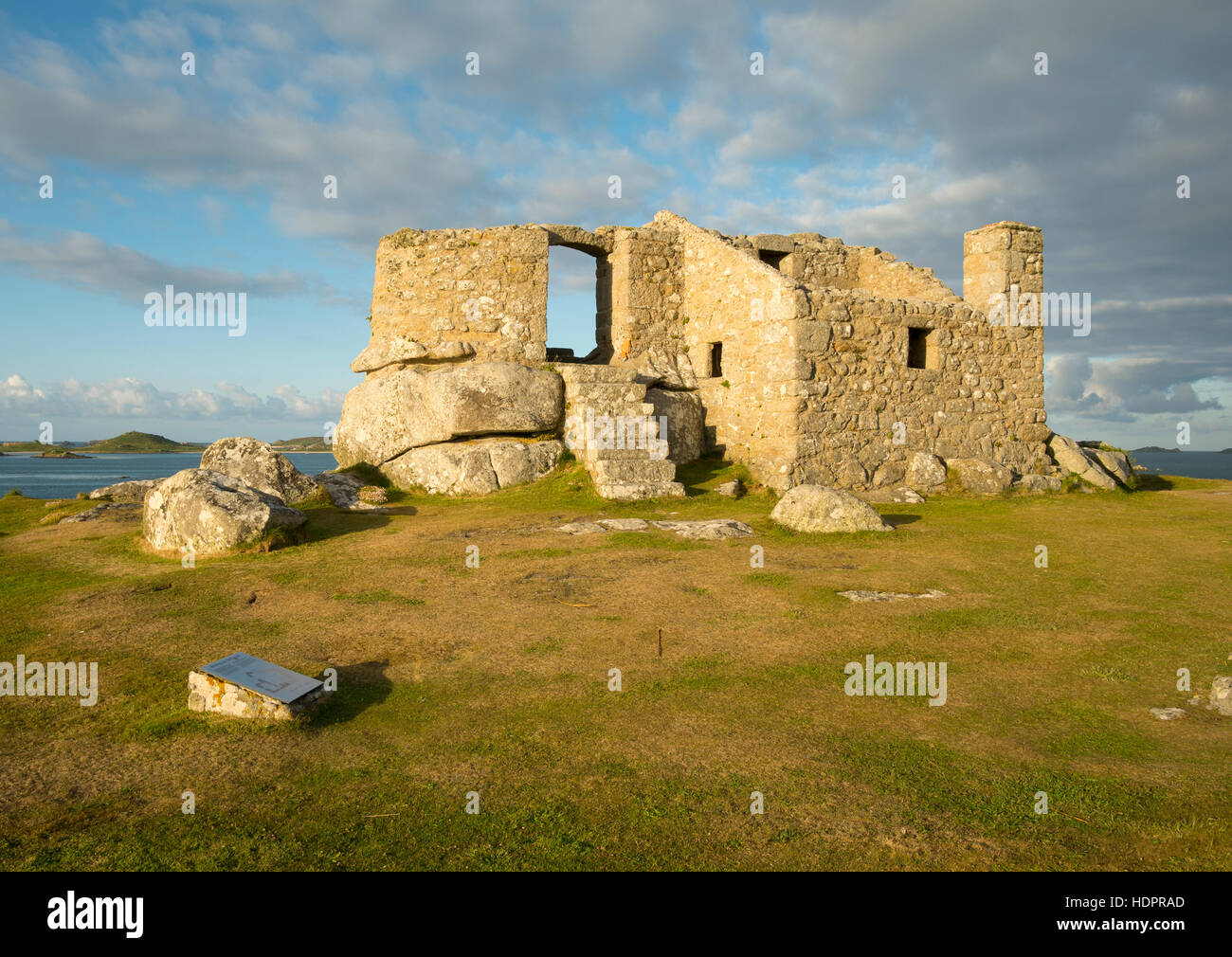 The Old Blockhouse, Tresco, Isles of Scilly Cornwall England UK Stock