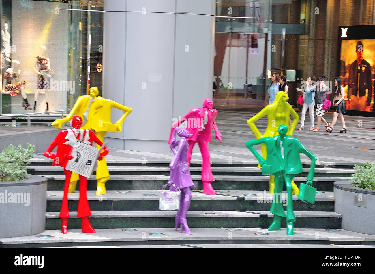 Singapore shopping Art Stock Photo Alamy