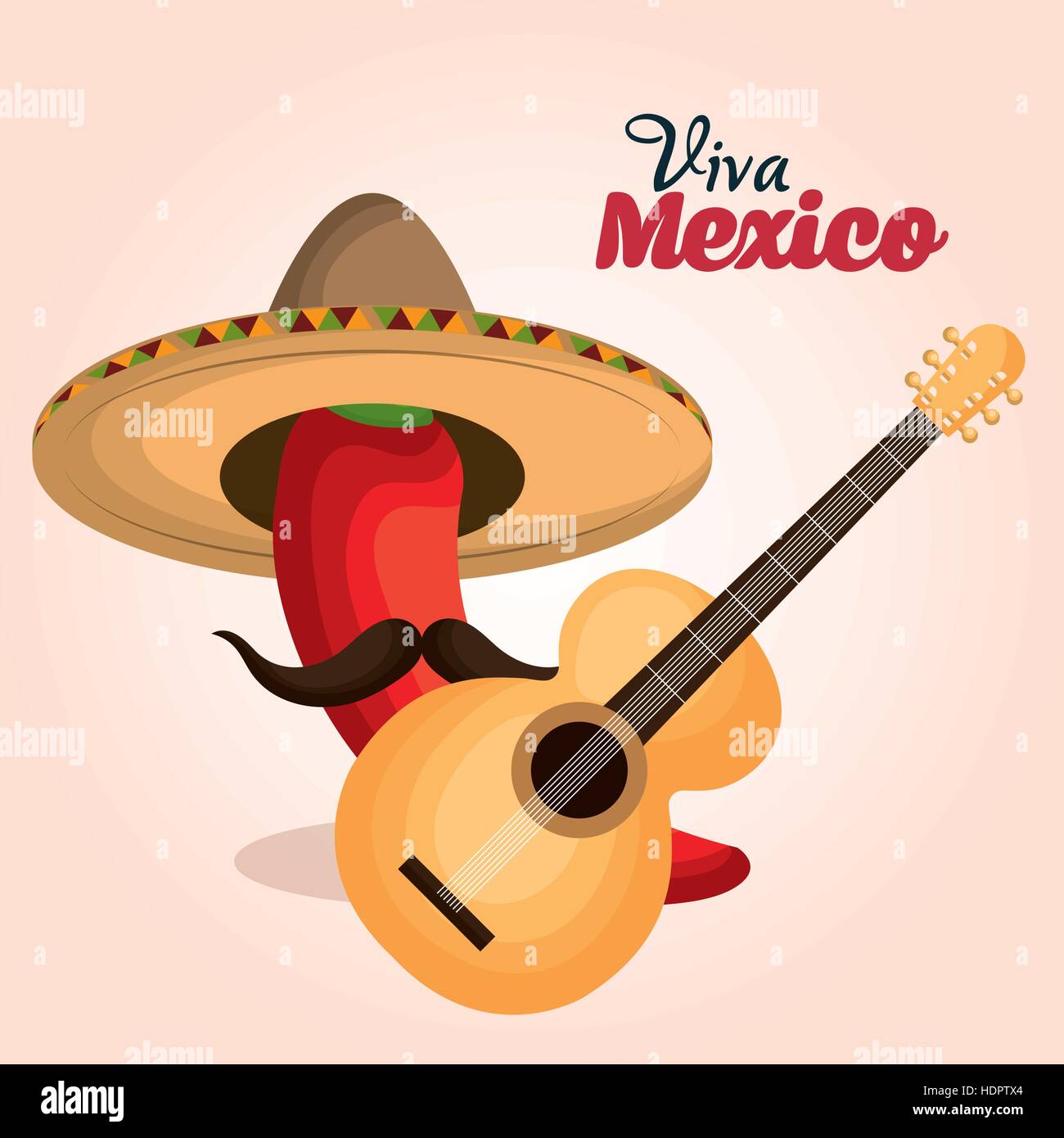 viva mexico poster celebration vector illustration design Stock Vector ...