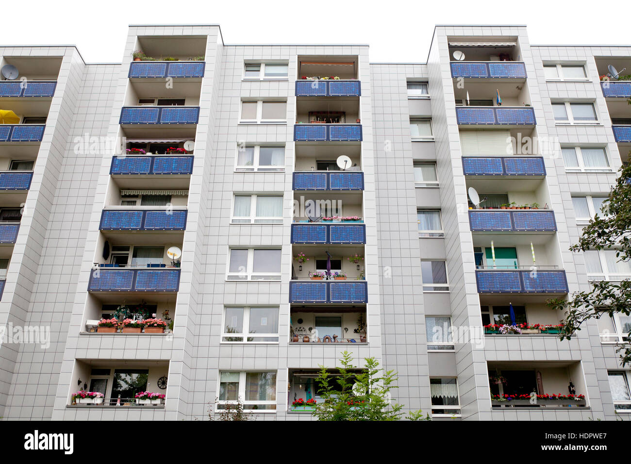Germany, Cologne, solar energy housing estate in CologneBocklemuend